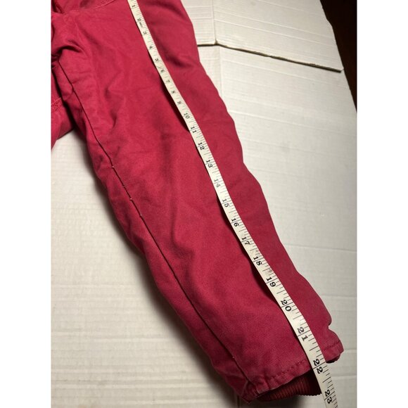 C.E. Schmidt women’s pink Hooded Work Jacket L Sherpa Lined Cotton canvas coat - Picture 11 of 16